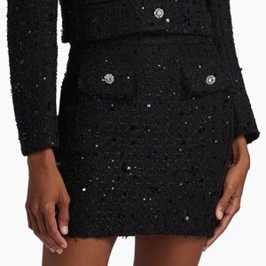 Ava Embellished Tweed Mini Skirt